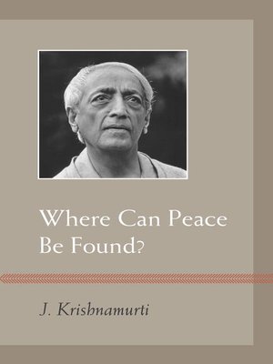 cover image of Where Can Peace Be Found?